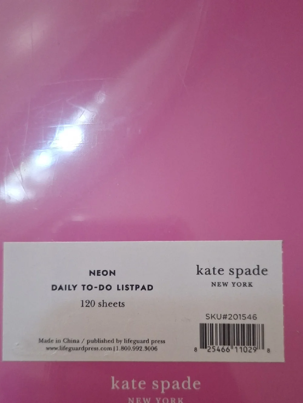 Kate Spade Pink Today To-Do List Pad *NEW - Picture 3 of 6